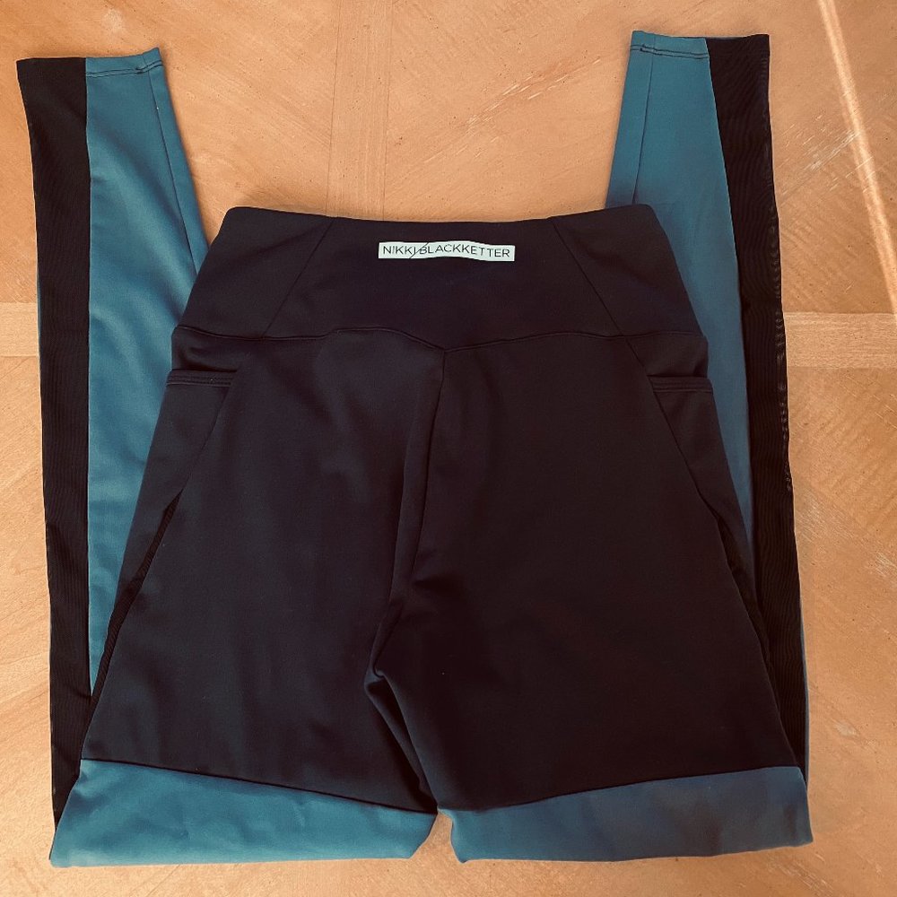 Nikki B x Gymshark Dynamic leggings- Black Marl